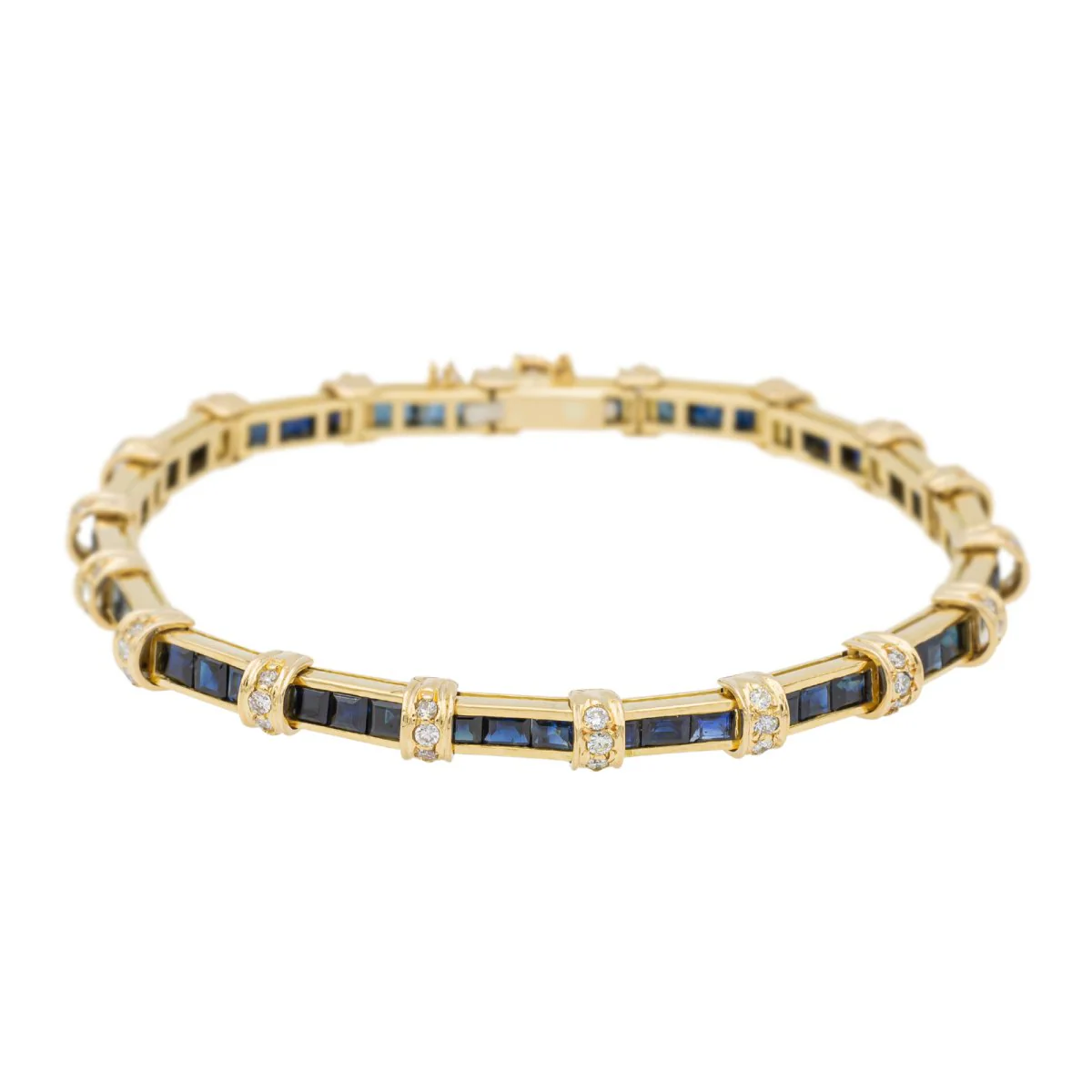 Bracelet Or jaune Saphir