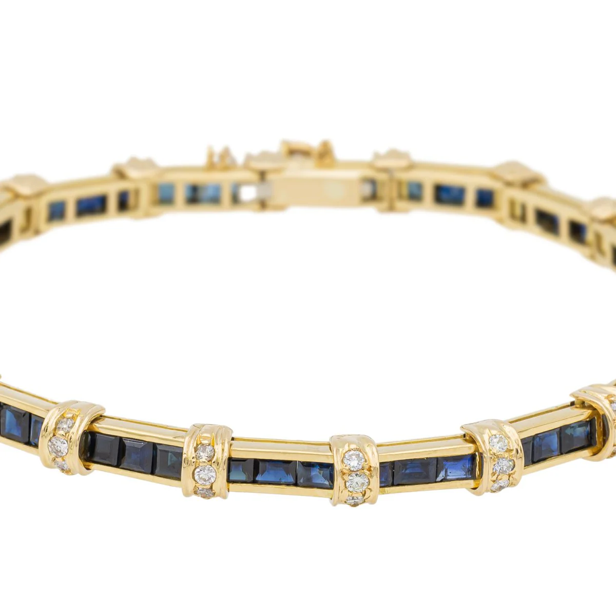 Bracelet Or jaune Saphir - Image 6