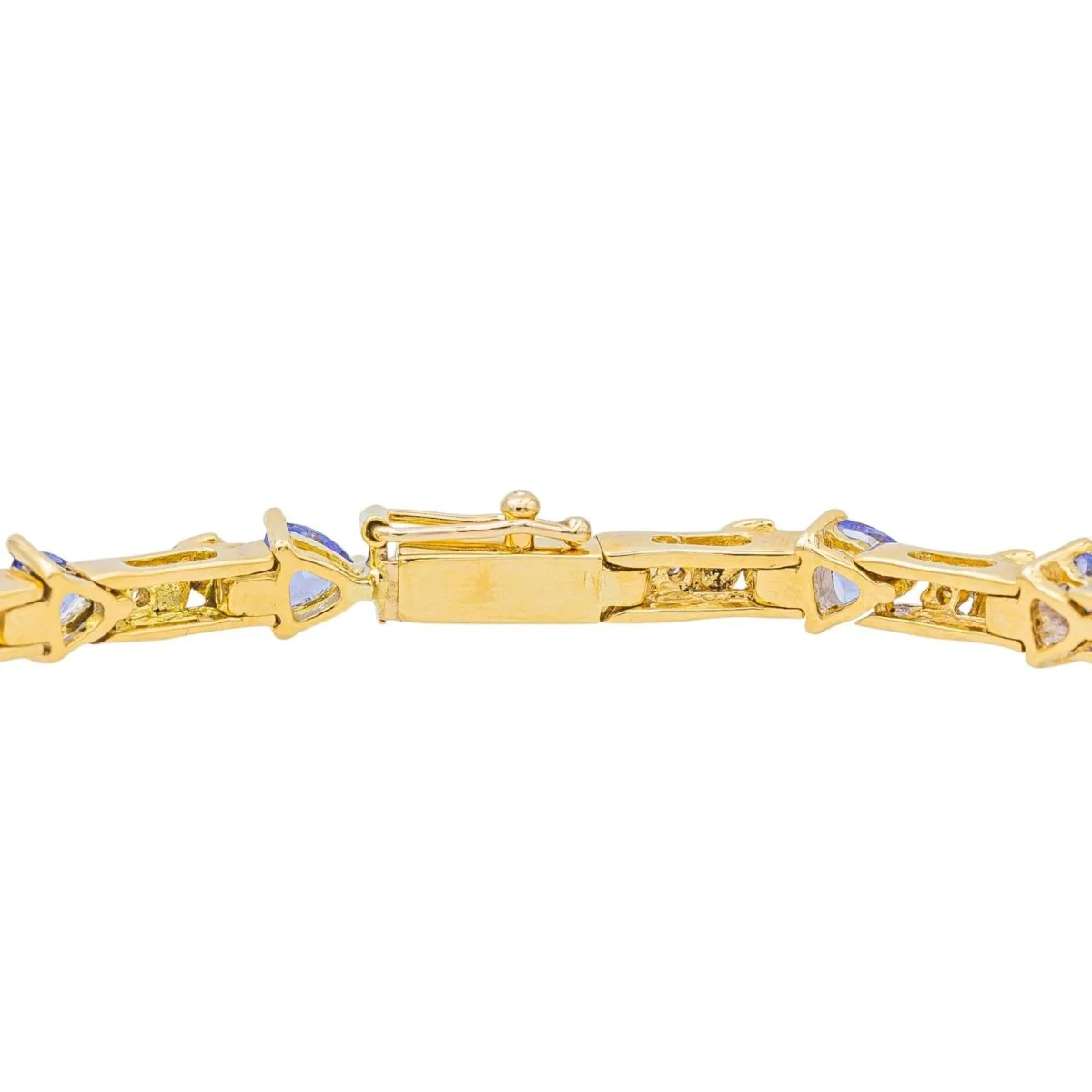 Bracelet en or jaune et tanzanite - Image 6