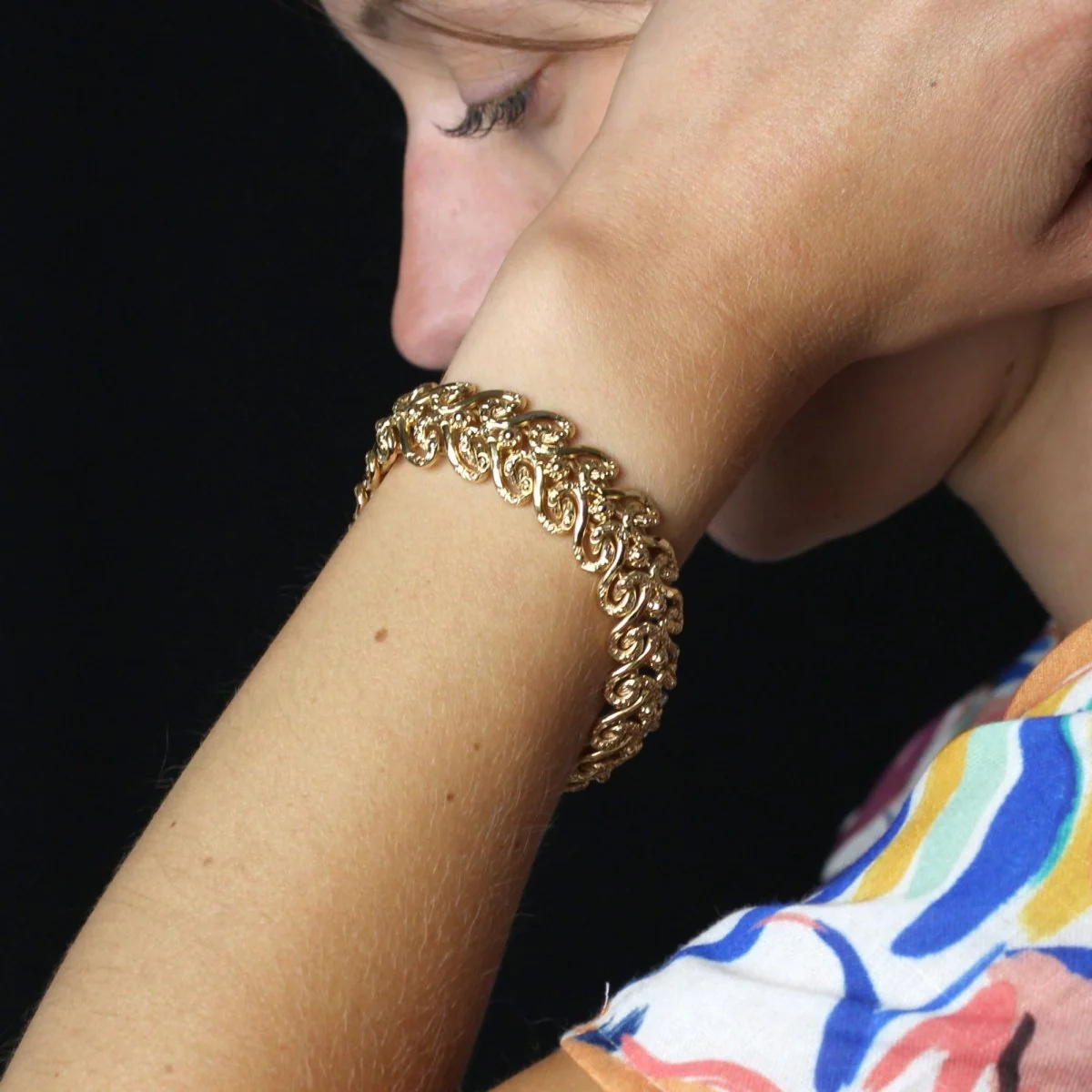 Bracelet Maille en or jaune - Image 2