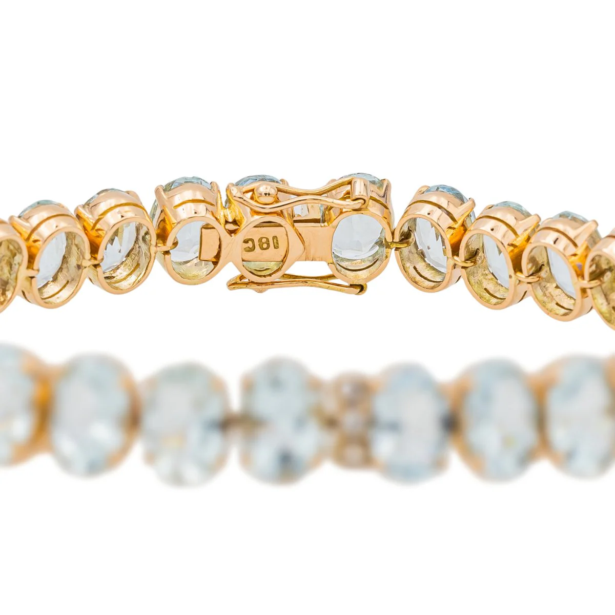 Bracelet Or rose Aigue Marine - Image 4