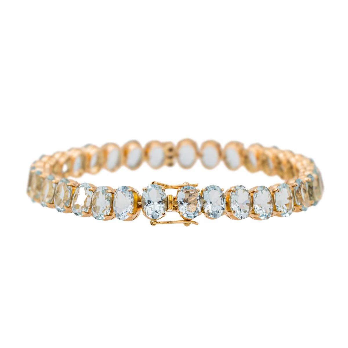 Bracelet Or rose Aigue Marine - Image 6