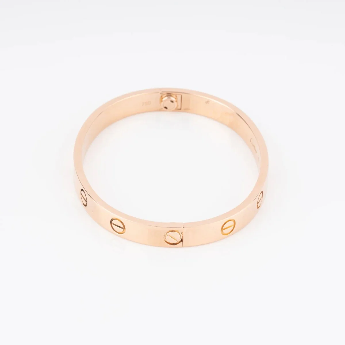 Bracelet or rose de la maison Cartier  collection Love grand modèle - Image 4