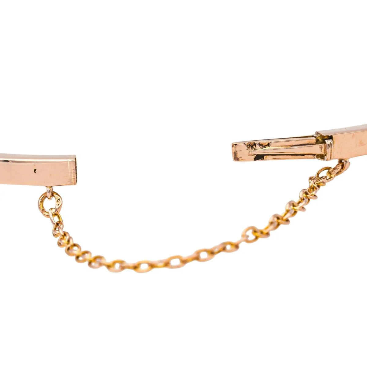 Bracelet Jonc en or rose et diamants - Image 6