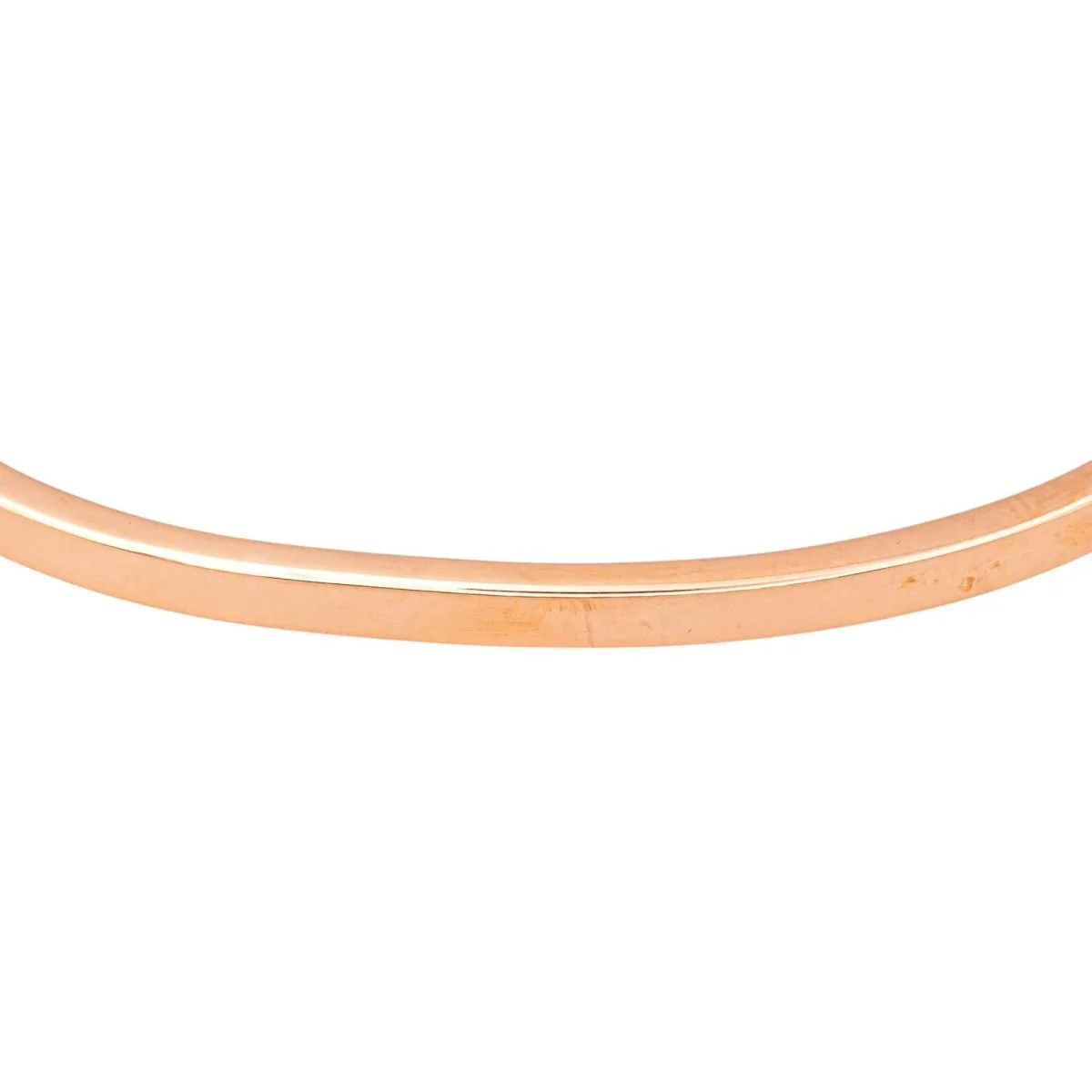 Bracelet Jonc en or rose et diamants - Image 7