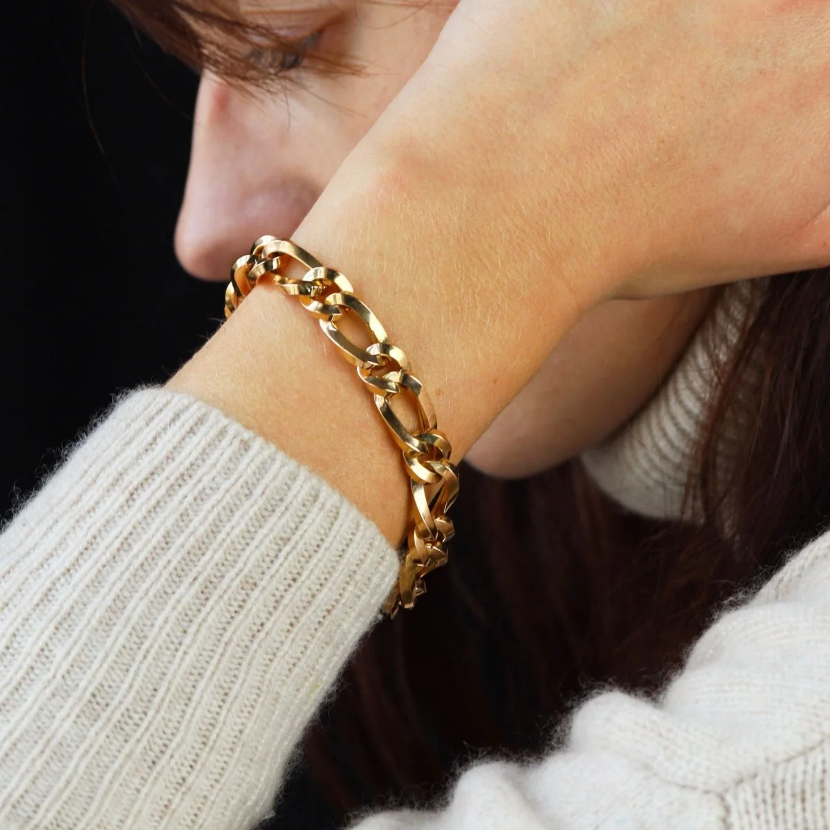 Bracelet Maille en or rose - Image 2