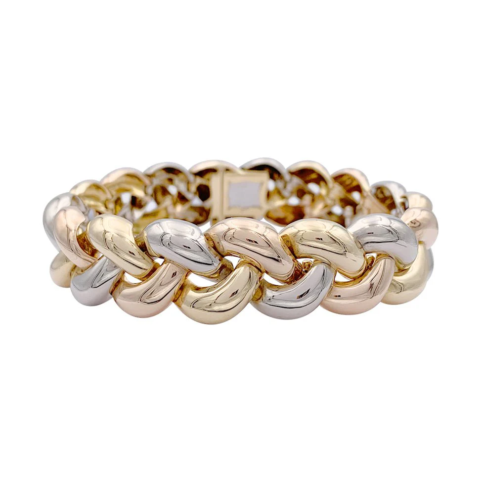Bracelet POIRAY "Tresse" trois ors