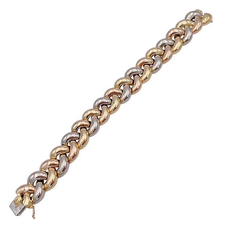 Bracelet POIRAY "Tresse" trois ors - Image 4