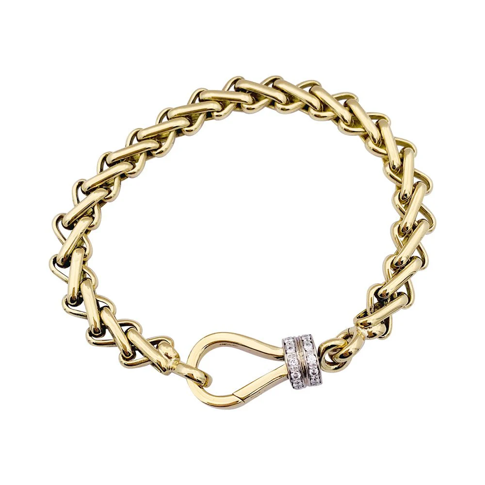Bracelet Pomellato, deux ors et diamants