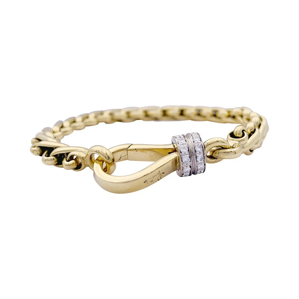 Bracelet Pomellato, deux ors et diamants - Image 3