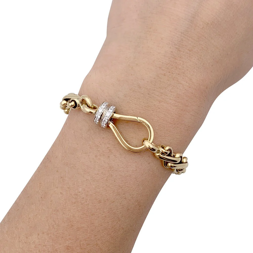 Bracelet Pomellato, deux ors et diamants - Image 5