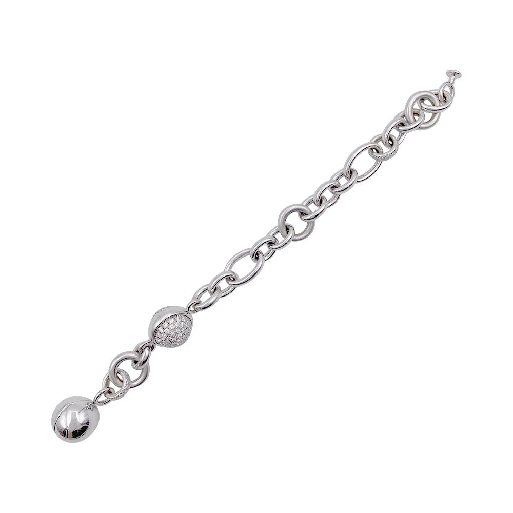 Bracelet Pomellato or blanc, diamants - Image 2