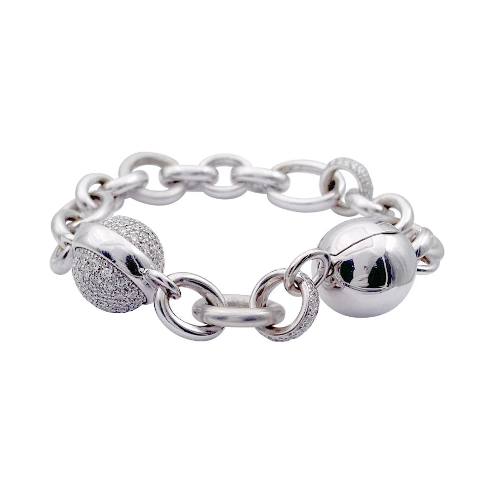 Bracelet Pomellato or blanc, diamants - Image 5