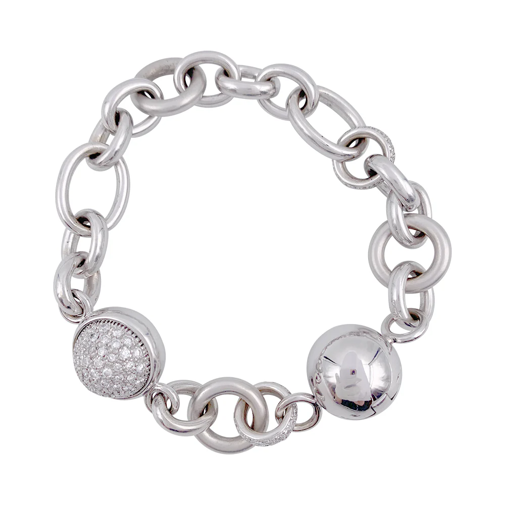 Bracelet Pomellato or blanc, diamants - Image 8
