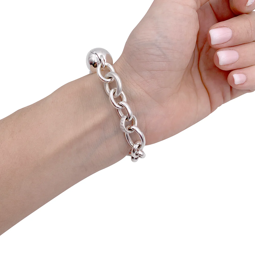 Bracelet Pomellato or blanc, diamants - Image 9