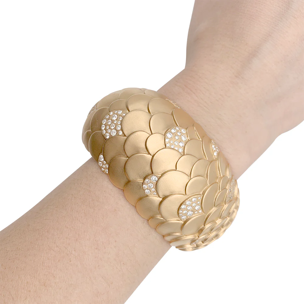 Bracelet Pomellato, "Sirène", or rose, diamants - Image 6