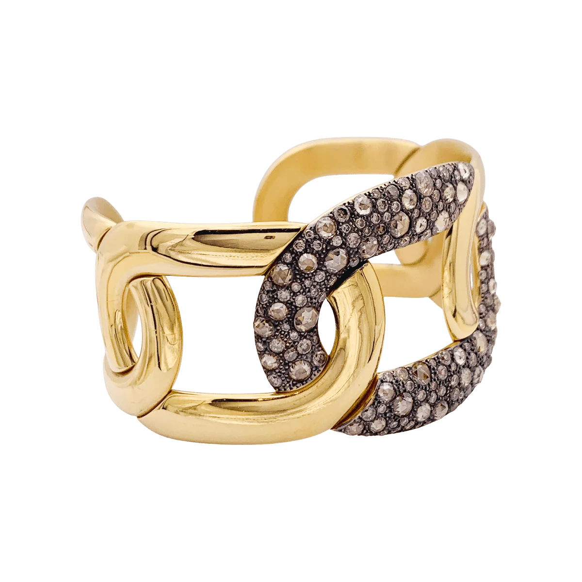Bracelet POMELLATO "Tango" en or et diamant blancs et bruns - Image 2