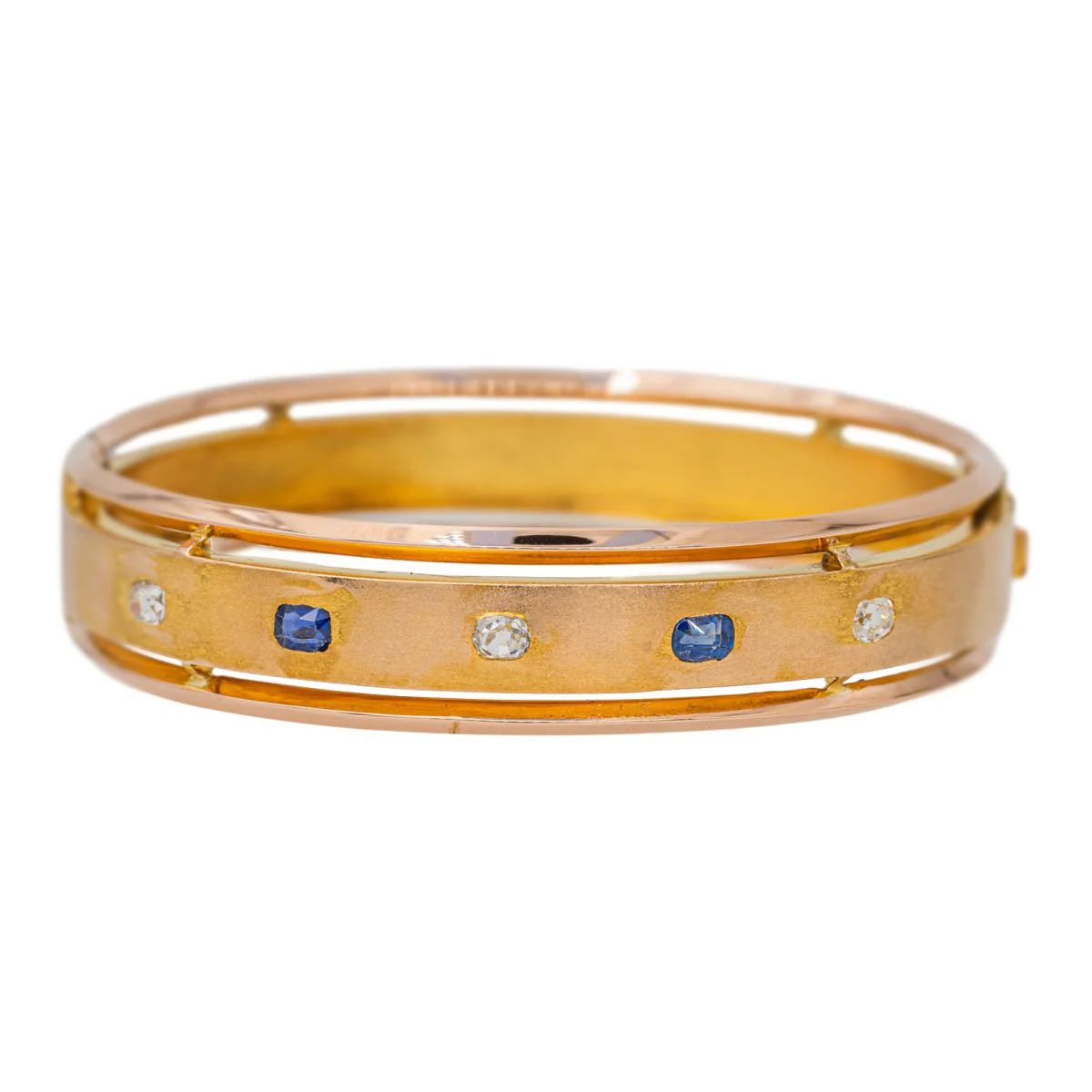 Bracelet Rétro en Or jaune et Diamant