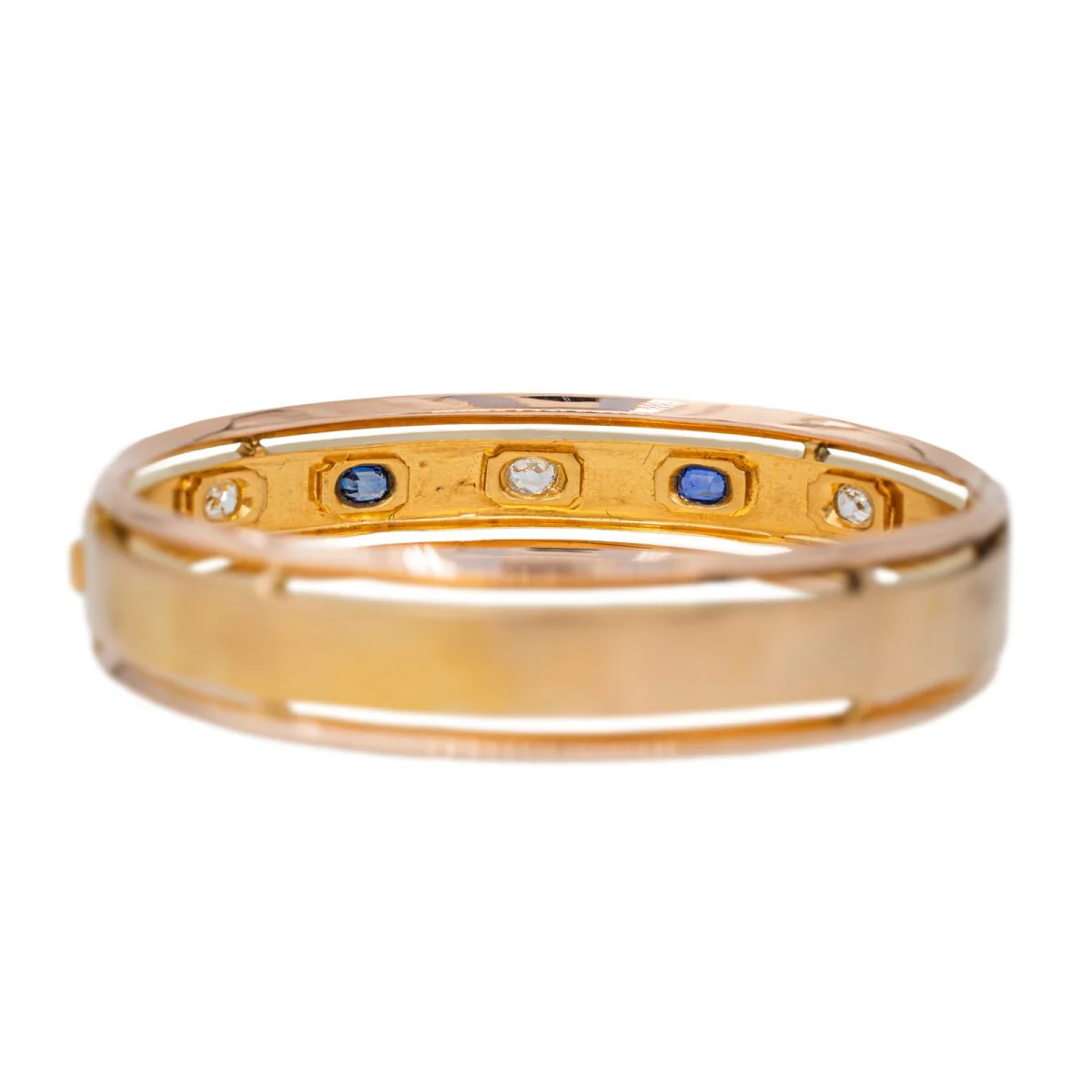 Bracelet Rétro en Or jaune et Diamant - Image 4