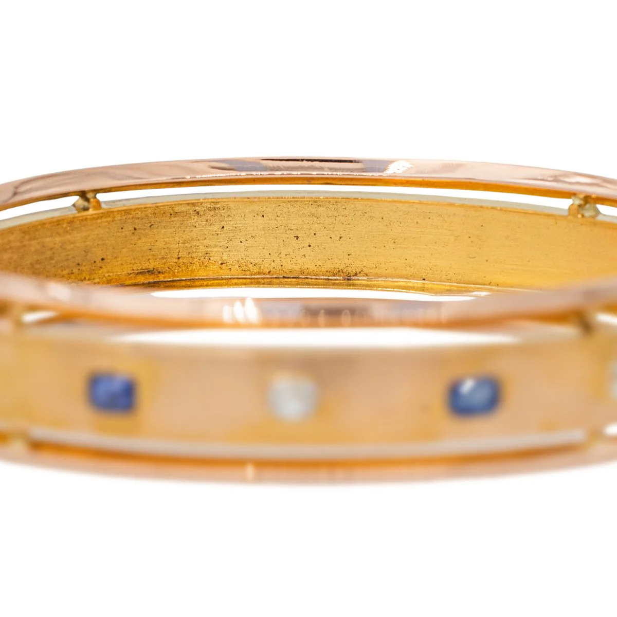 Bracelet Rétro en Or jaune et Diamant - Image 5