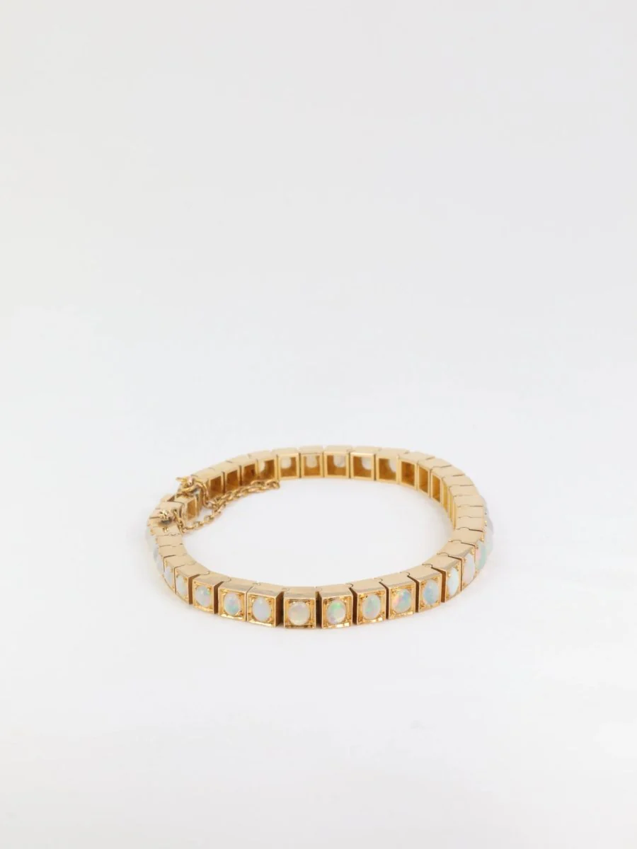 Bracelet rivière d’opales -  Travail de la fin du XIXe siècle - Image 4