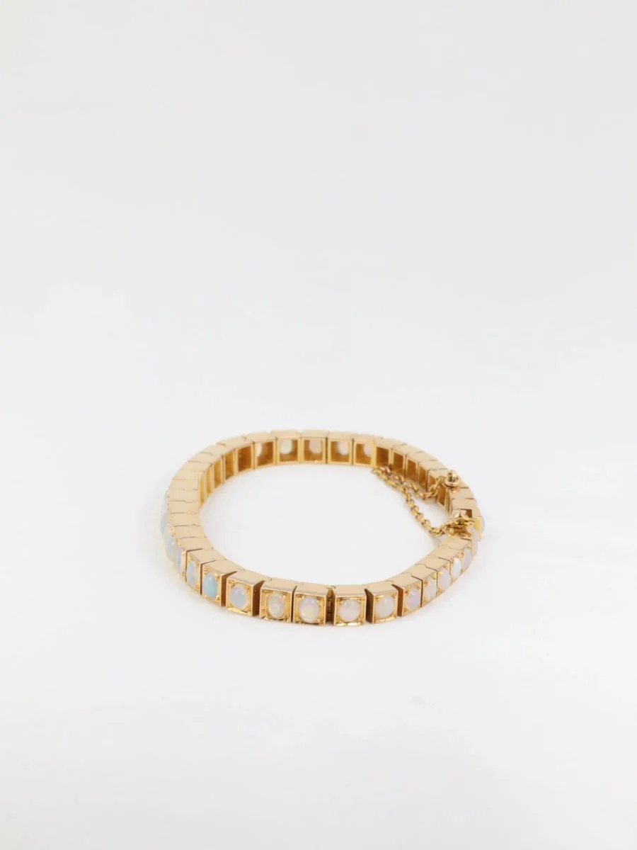 Bracelet rivière d’opales -  Travail de la fin du XIXe siècle - Image 6