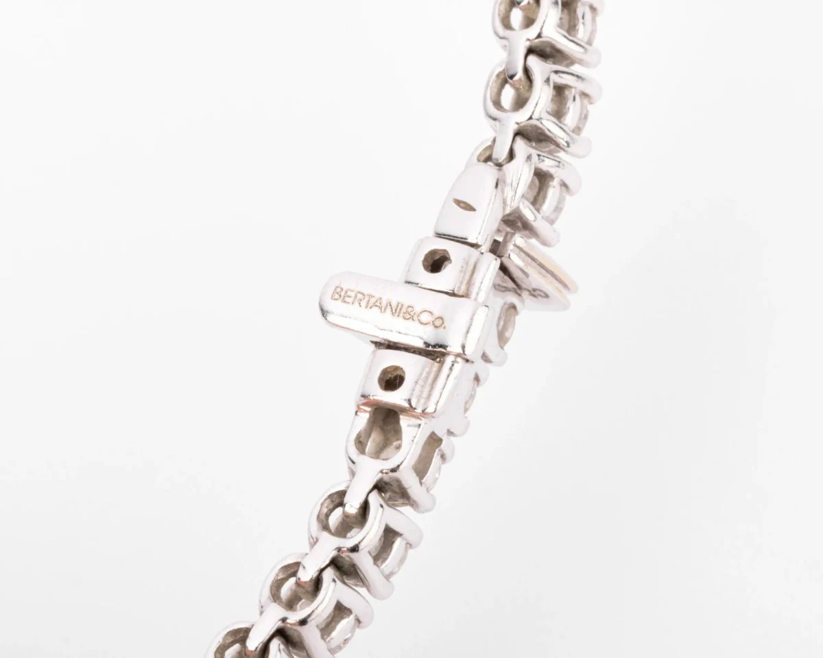 Bracelet riviere en diamant et or gris - Image 6