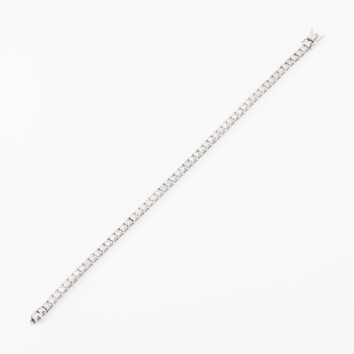 Bracelet rivière en or gris et diamant - Image 2