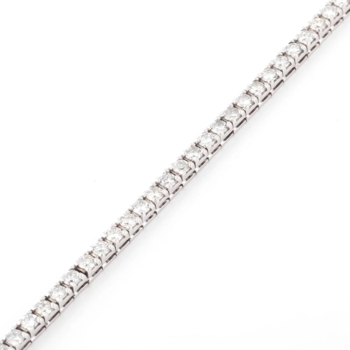 Bracelet rivière en or gris et diamant - Image 3