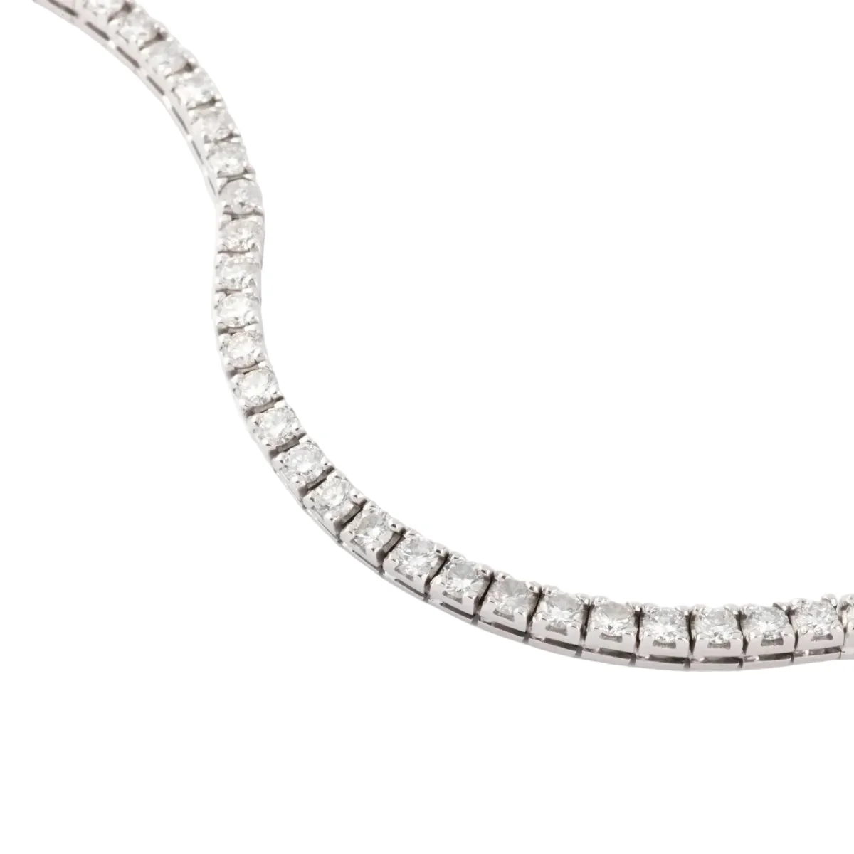 Bracelet Rivière en Or gris orné de diamant - Image 5