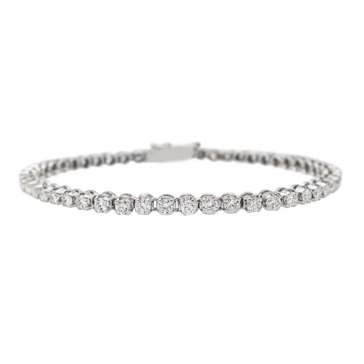 Bracelet Ligne en or blanc et diamants - Image 3