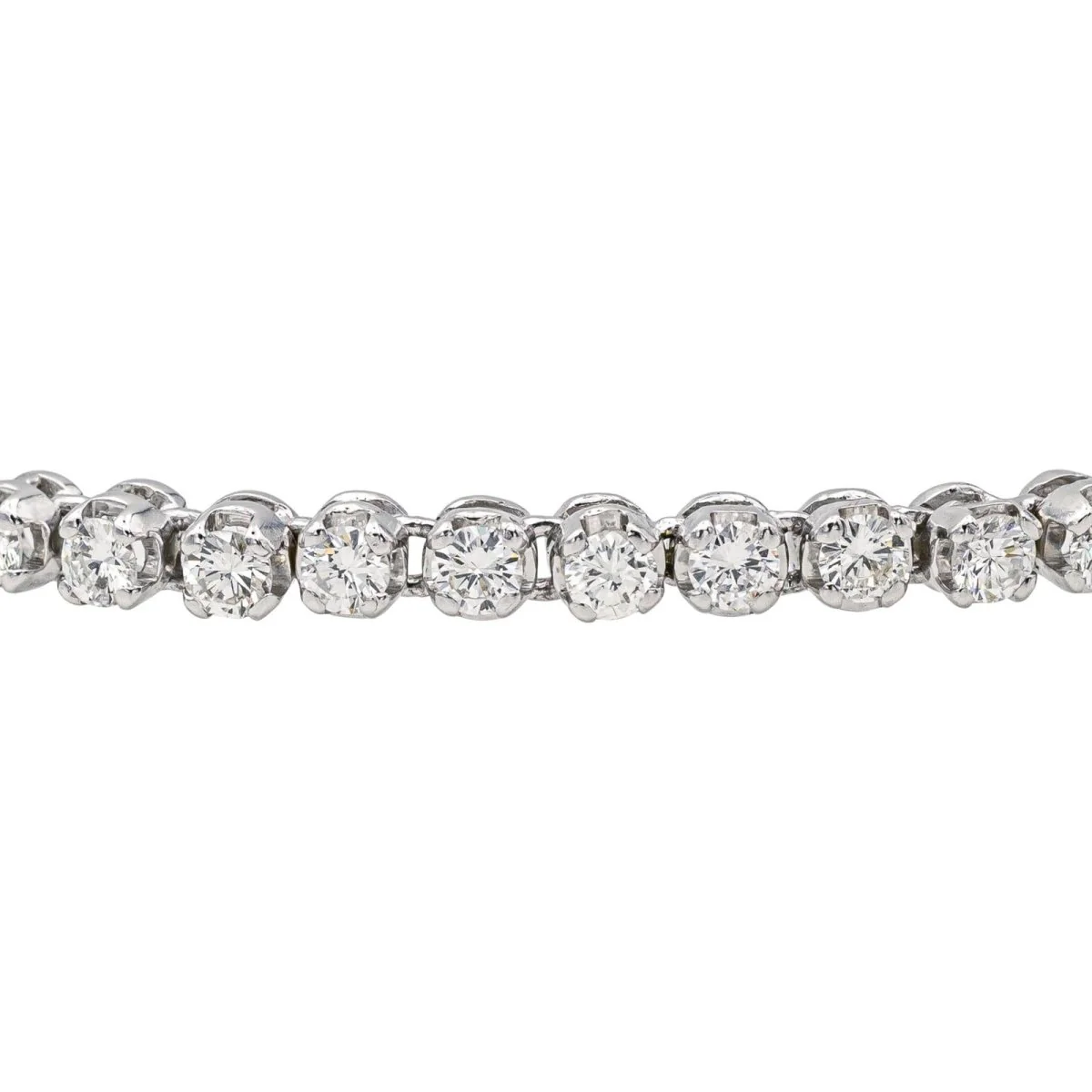 Bracelet Ligne en or blanc et diamants - Image 4