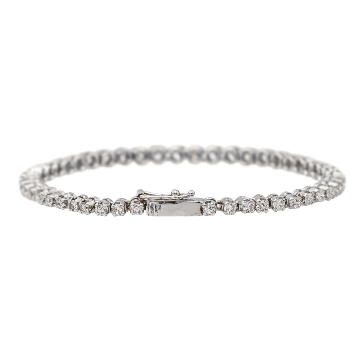 Bracelet Ligne en or blanc et diamants - Image 5