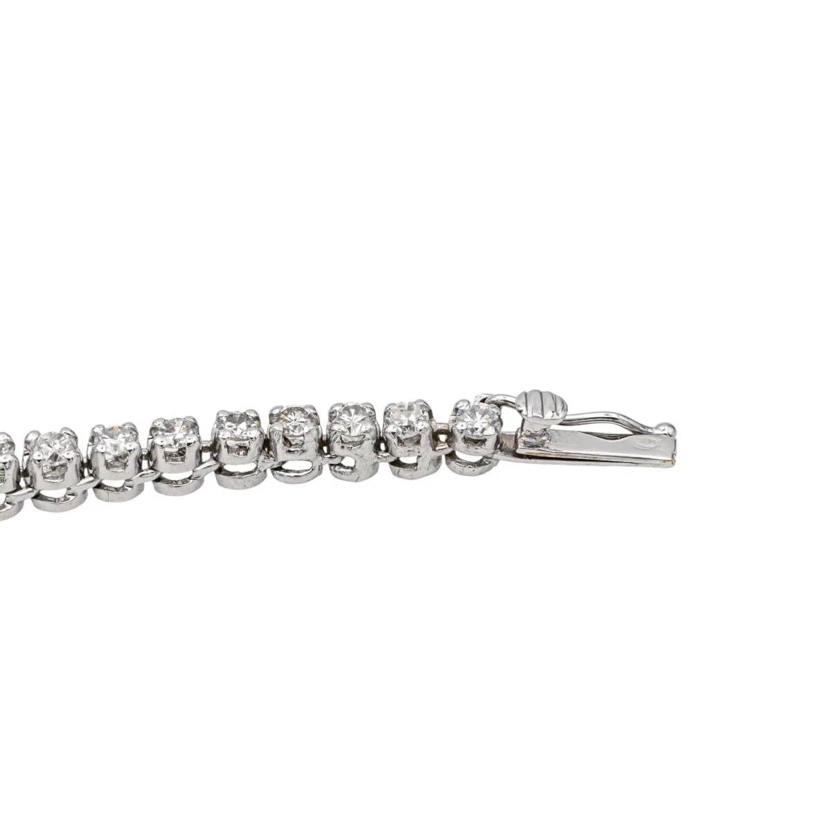 Bracelet Ligne en or blanc et diamants - Image 7