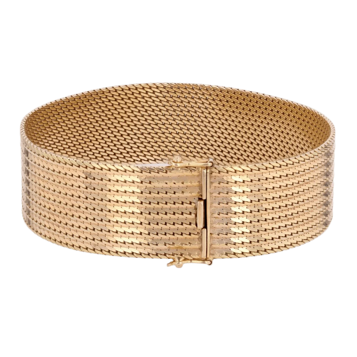Bracelet Manchette en or jaune - Image 4