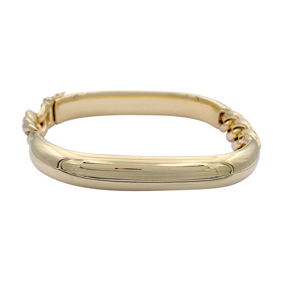 Bracelet semi rigide or jaune