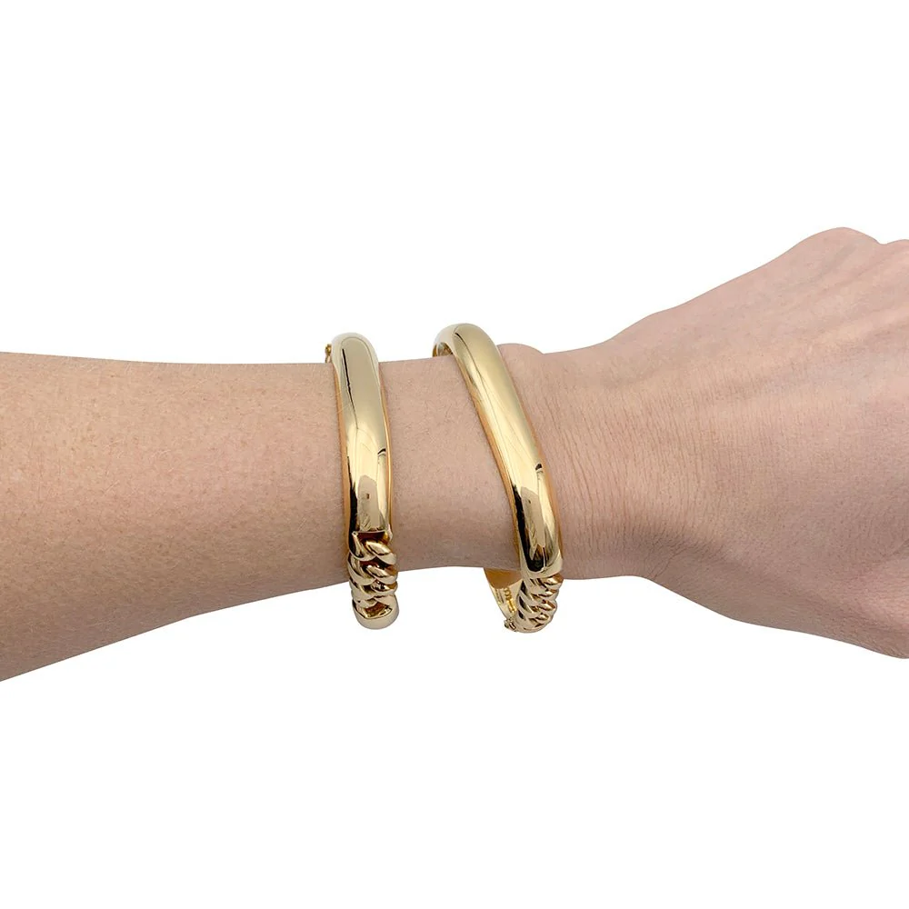 Bracelet semi rigide or jaune - Image 5