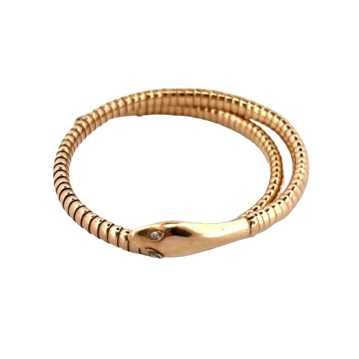 Bracelet Souple REGD AND PAT serpent en or jaune