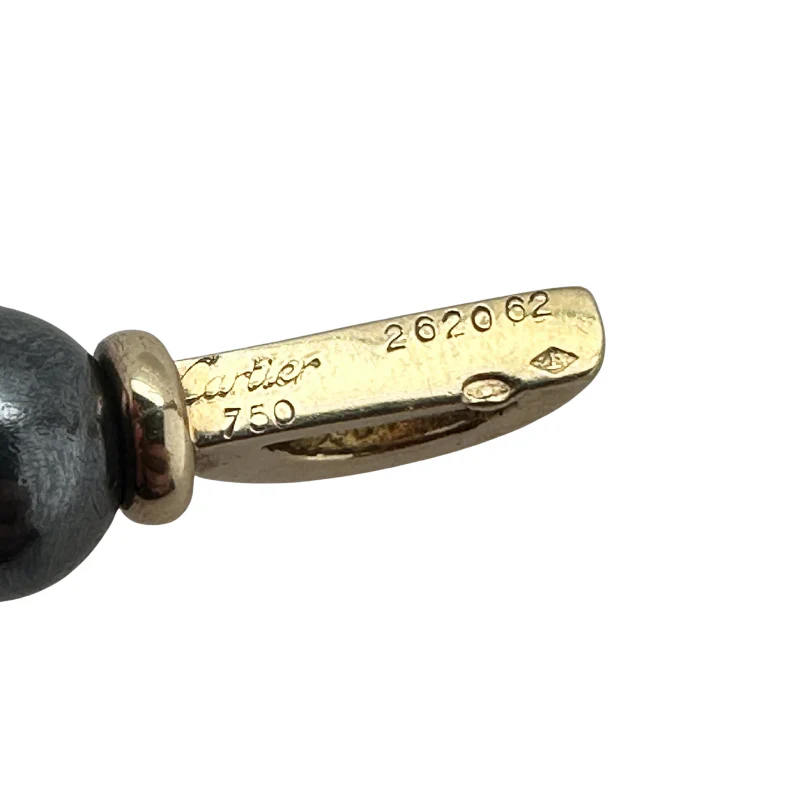 Bracelet Souple CARTIER en or jaune et hématite - Image 3