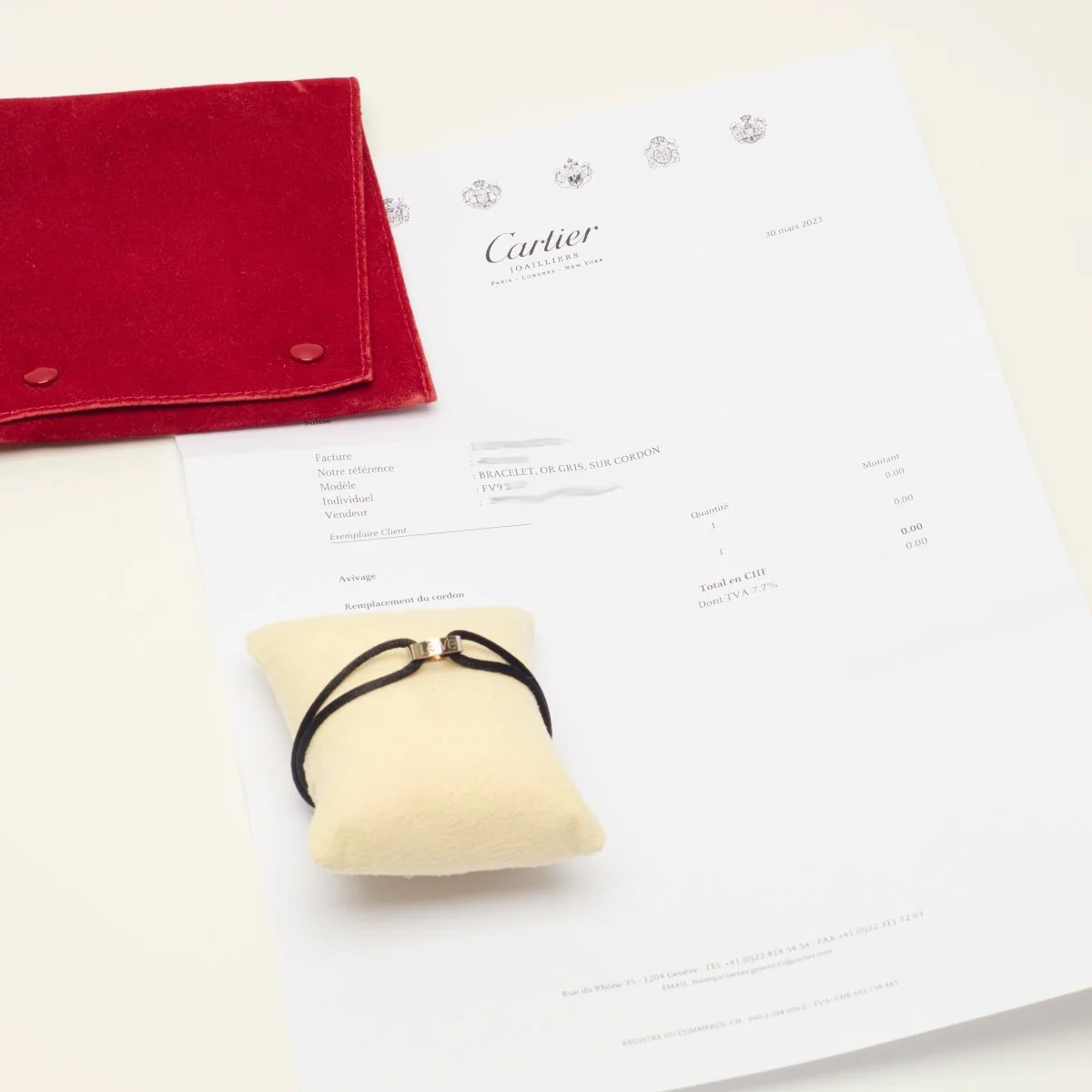 Bracelet Souple CARTIER "Love" en or blanc - Image 7