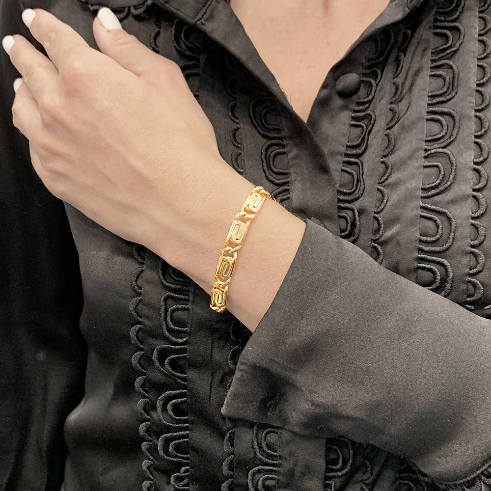 Bracelet souple en or jaune - Image 5