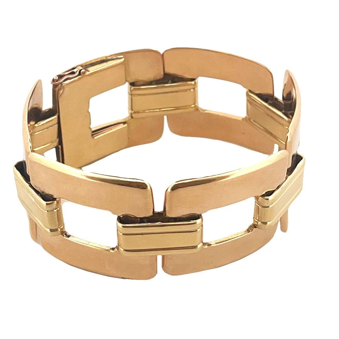 Bracelet Manchette en or jaune - Image 5