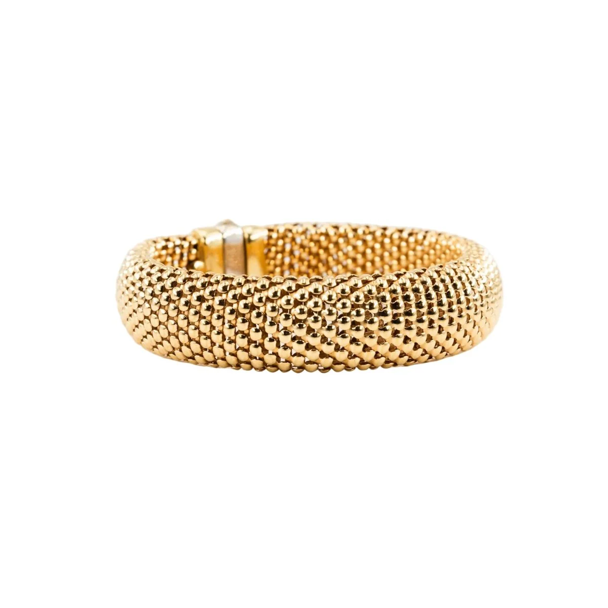 Bracelet Souple en or blanc et or jaune - Image 3