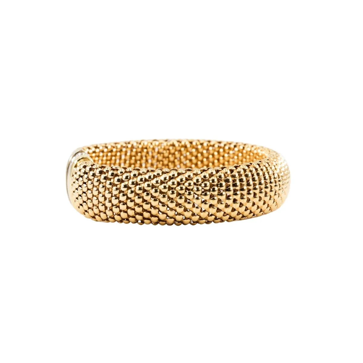 Bracelet Souple en or blanc et or jaune - Image 4