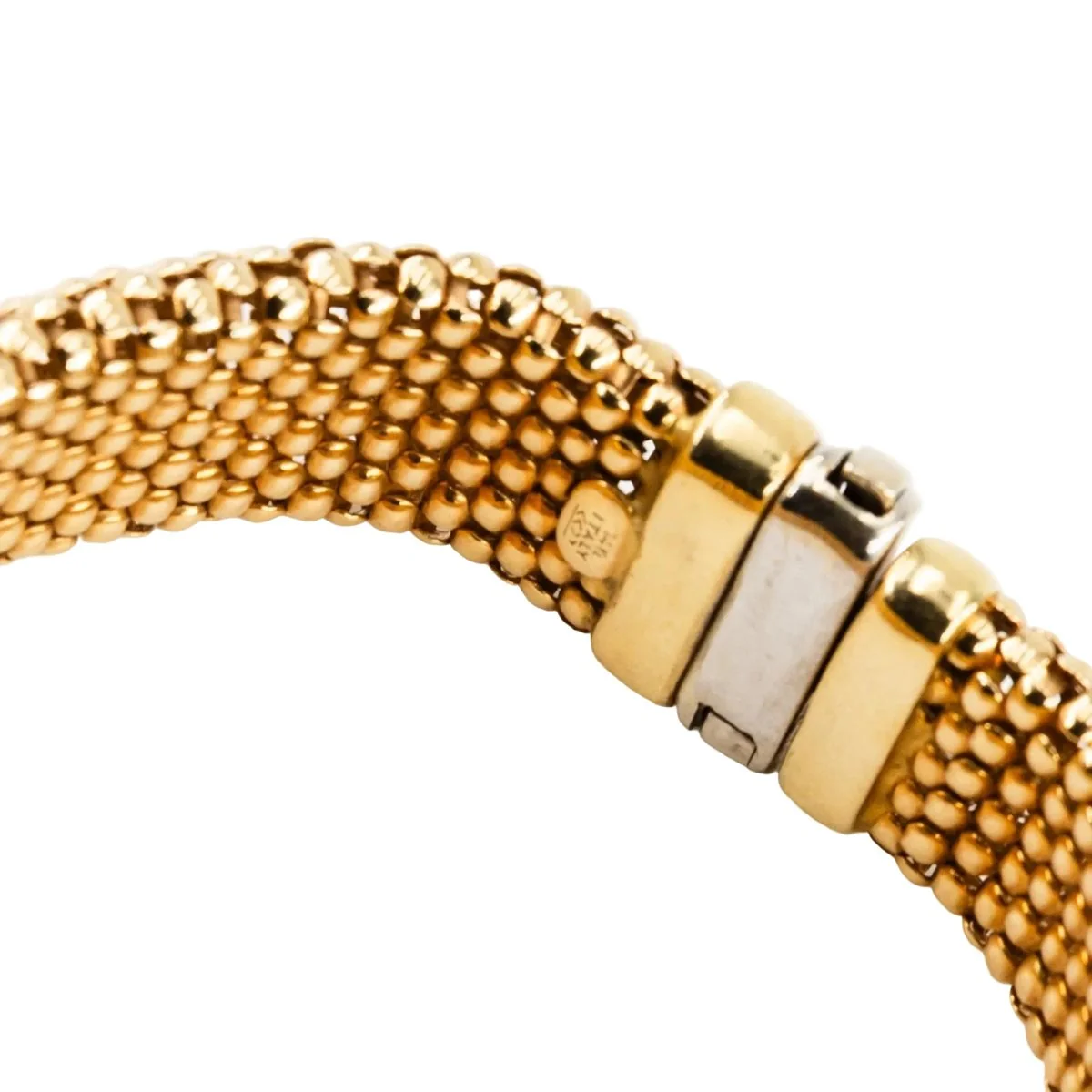 Bracelet Souple en or blanc et or jaune - Image 7