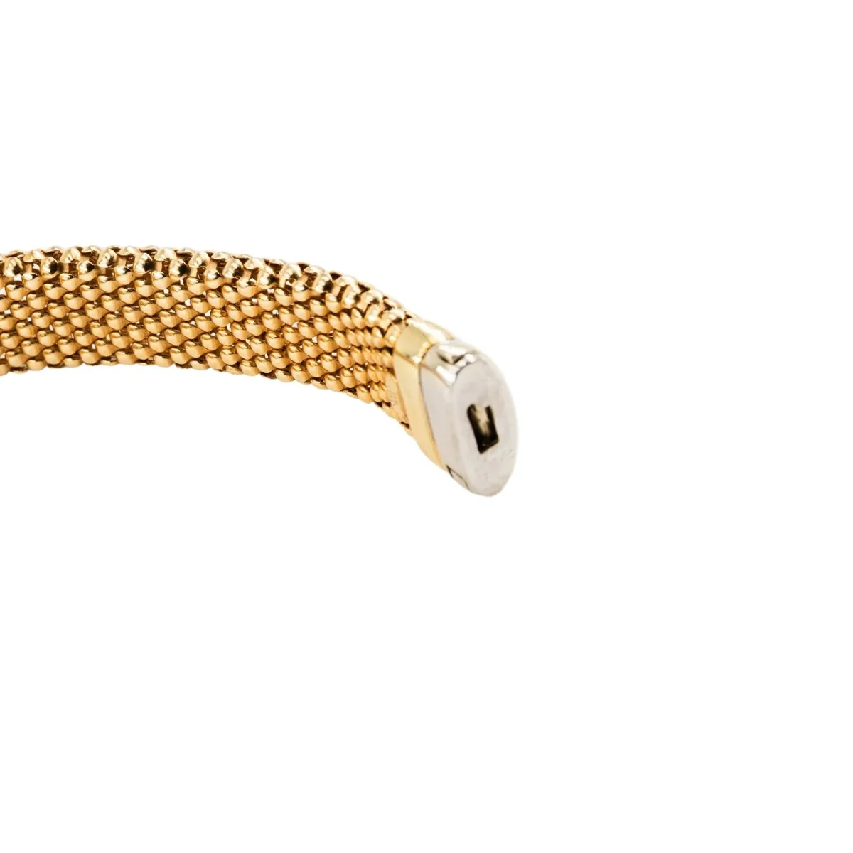 Bracelet Souple en or blanc et or jaune - Image 9