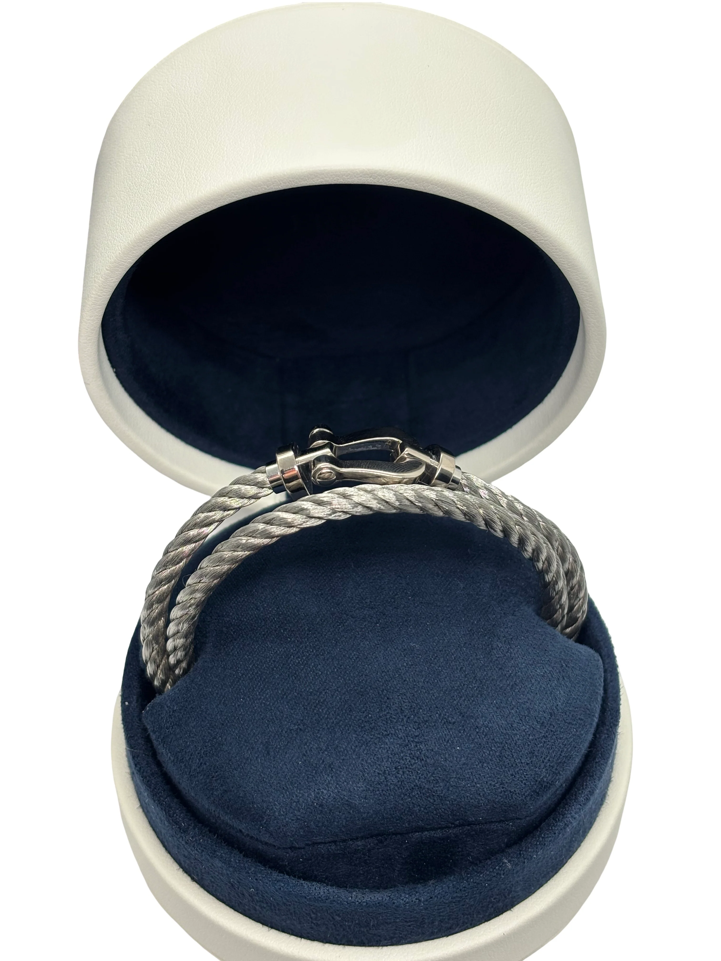 Bracelet Souple FRED "Force 10" en or blanc - Image 4