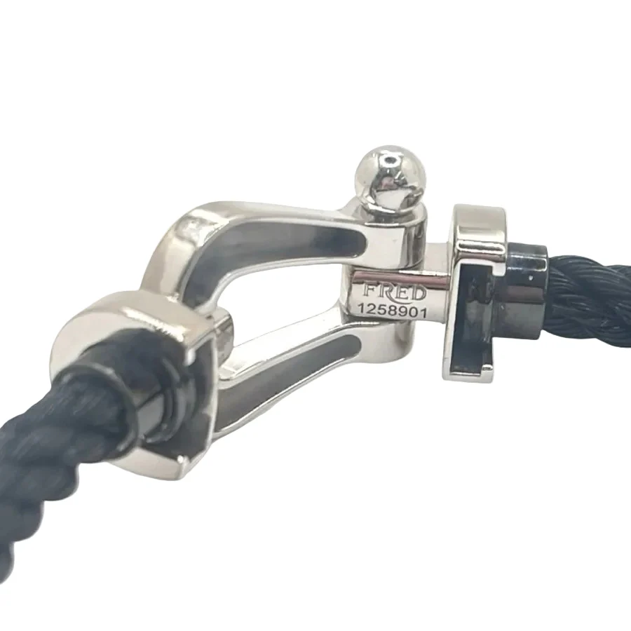 Bracelet Souple FRED "Force 10" GM en or blanc - Image 4