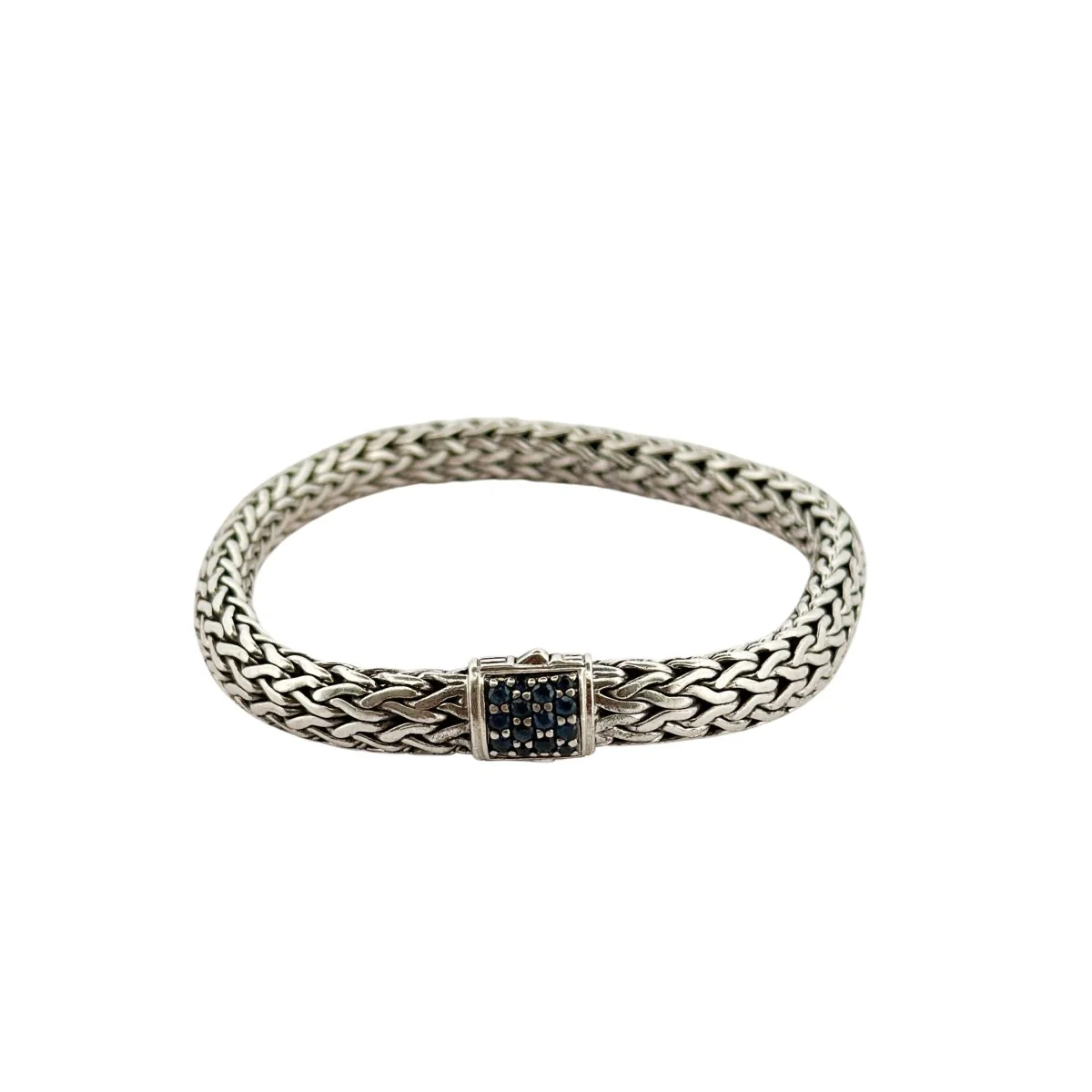 Bracelet Souple JOHN HARDY en argent et saphir
