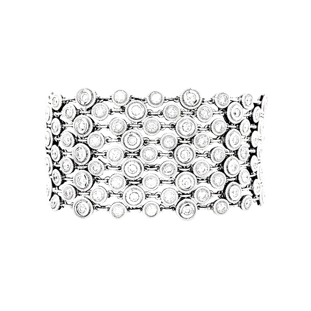 Bracelet Souple en or blanc et diamants